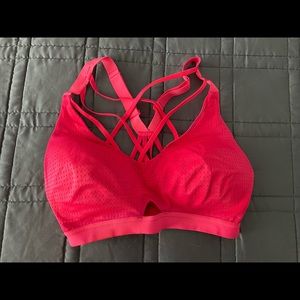 Victoria’s Secret Sport Bra, Size 32DD, *Neon Red